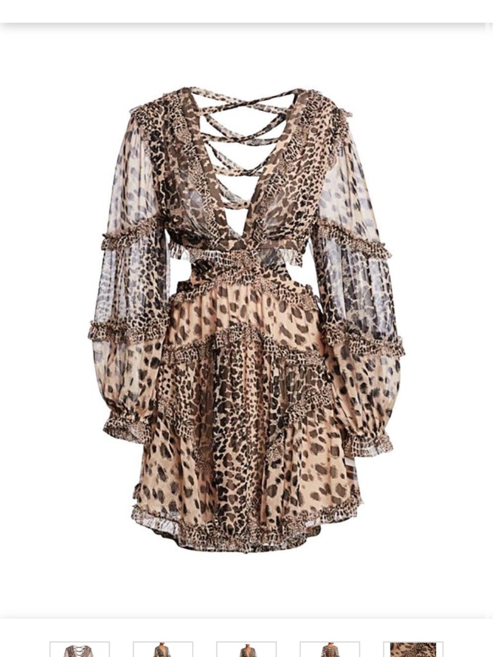 ZIMMERMANN ALLIA CUT OUT SHORT DRESS